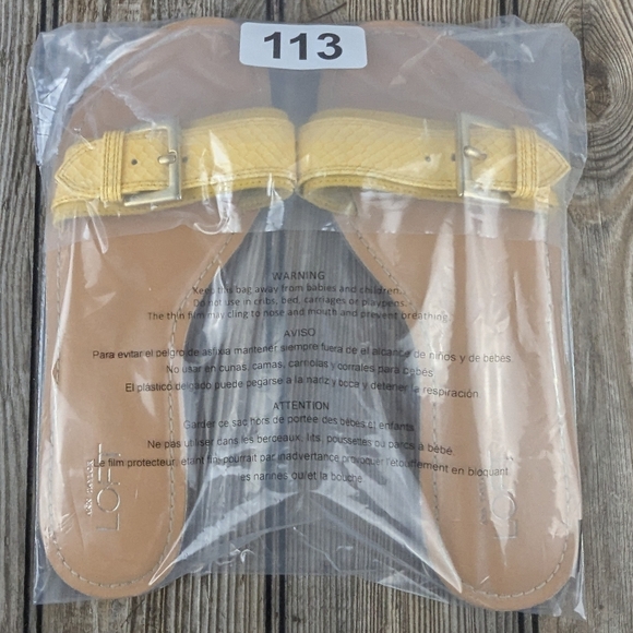 Ann Taylor Loft Yellow Slides Size 6 - Picture 11 of 11